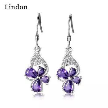 Серьги-капли Lindon из медного сплава с цирконом, серьги-капли для женщин, подарки на свадьбу