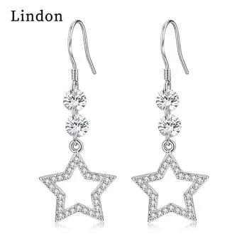 Серьги-капли Lindon из медного сплава с цирконом, серьги-капли для женщин, подарки на свадьбу