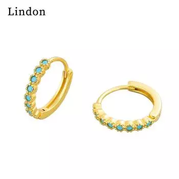 Серьги-капли Lindon из медного сплава с цирконом, серьги-капли для женщин, подарки на свадьбу серебряный