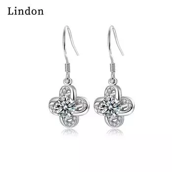 Серьги-капли Lindon из медного сплава с цирконом для женщин, подарок на свадьбу