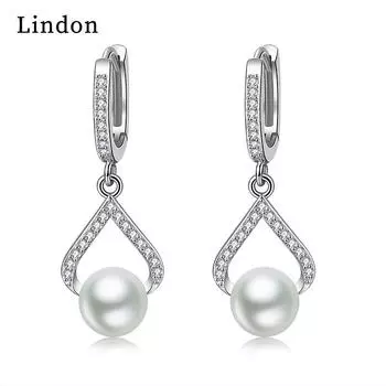 Серьги-капли Lindon из медного сплава с цирконом, серьги-капли для женщин, подарки на свадьбу