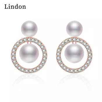 Серьги-капли Lindon из медного сплава с цирконом, серьги-капли для женщин, подарки на свадьбу