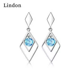 Серьги-капли Lindon из медного сплава с цирконом, серьги-капли для женщин, подарки на свадьбу