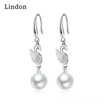 Серьги-капли Lindon из медного сплава с цирконом, серьги-капли для женщин, подарки на свадьбу