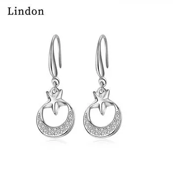 Серьги-капли Lindon из медного сплава с цирконом, серьги-капли для женщин, подарки на свадьбу