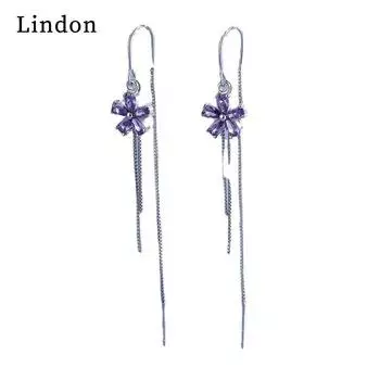 Серьги-капли Lindon из медного сплава с цирконом, серьги-капли для женщин, подарки на свадьбу