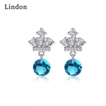 Серьги-капли Lindon из медного сплава с цирконом, серьги-капли для женщин, подарки на свадьбу