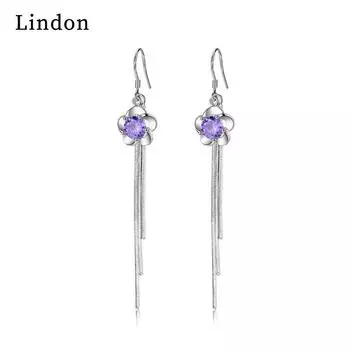 Серьги-капли Lindon из медного сплава с цирконом, серьги-капли для женщин, подарки на свадьбу