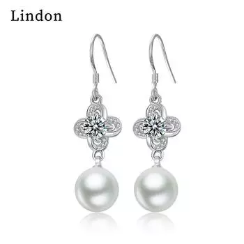 Серьги-капли Lindon из медного сплава с цирконом, серьги-капли для женщин, подарки на свадьбу