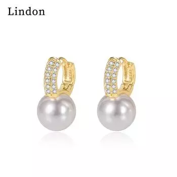 Серьги-капли Lindon из медного сплава с цирконом, серьги-капли для женщин, подарки на свадьбу