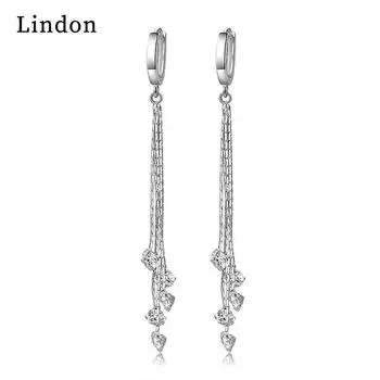 Серьги-капли Lindon из медного сплава с цирконом, серьги-капли для женщин, подарки на свадьбу