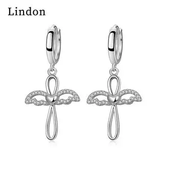 Серьги-капли Lindon из медного сплава с цирконом, серьги-капли для женщин, подарки на свадьбу