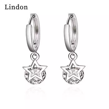 Серьги-капли Lindon из медного сплава с цирконом, серьги-капли для женщин, подарки на свадьбу