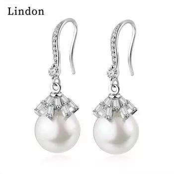 Серьги-капли Lindon из медного сплава с цирконом, серьги-капли для женщин, подарки на свадьбу