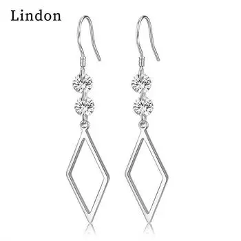 Серьги-капли Lindon из медного сплава с цирконом, серьги-капли для женщин, подарки на свадьбу