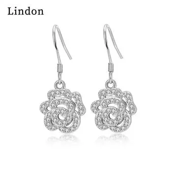 Серьги-капли Lindon из медного сплава с цирконом, серьги-капли для женщин, подарки на свадьбу