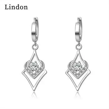 Серьги-капли Lindon из медного сплава с цирконом, серьги-капли для женщин, подарки на свадьбу