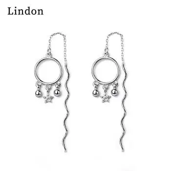 Серьги-капли Lindon из медного сплава с цирконом, серьги-капли для женщин, подарки на свадьбу