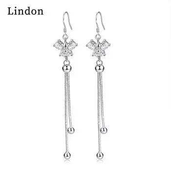 Серьги-капли Lindon из медного сплава с цирконом, серьги-капли для женщин, подарки на свадьбу