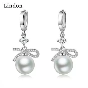 Серьги-капли Lindon из медного сплава с цирконом, серьги-капли для женщин, подарки на свадьбу