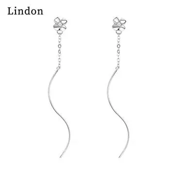 Серьги-капли Lindon из медного сплава с цирконом, серьги-капли для женщин, подарки на свадьбу