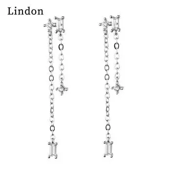 Серьги-капли Lindon из медного сплава с цирконом, серьги-капли для женщин, подарки на свадьбу