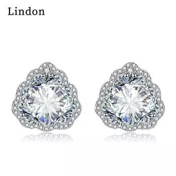 Серьги-капли Lindon из медного сплава с цирконом, серьги-капли для женщин, подарки на свадьбу белый