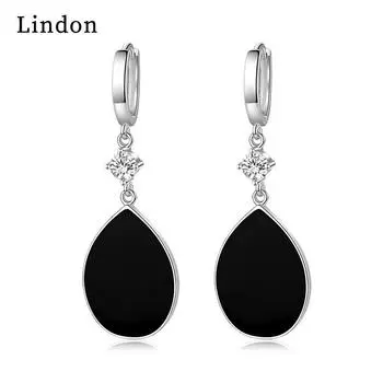 Серьги-капли Lindon из медного сплава с цирконием, серьги-капли для женщин, подарки на свадьбу