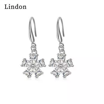 Серьги-капли Lindon из медного сплава с цирконом, серьги-капли для женщин, подарки на свадьбу