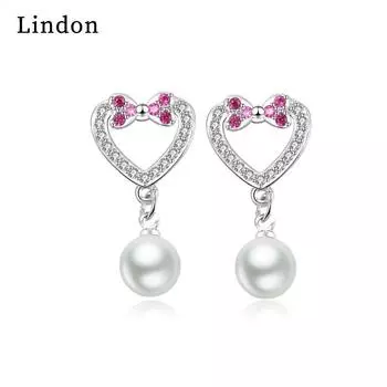 Серьги-капли Lindon из медного сплава с цирконом, серьги-капли для женщин, подарки на свадьбу