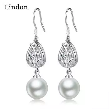 Серьги-капли Lindon из медного сплава с цирконом, серьги-капли для женщин, подарки на свадьбу