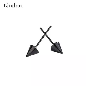 Серьги-капли Lindon из медного сплава с цирконом, серьги-капли для женщин, подарки на свадьбу чёрный