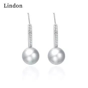 Серьги-капли Lindon из медного сплава с цирконием, серьги-капли для женщин, подарки на свадьбу