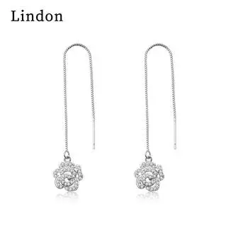 Серьги-капли Lindon из медного сплава с цирконом, серьги-капли для женщин, подарки на свадьбу