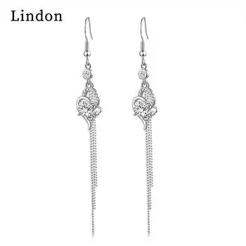 Серьги-капли Lindon из медного сплава с цирконом, серьги-капли для женщин, подарки на свадьбу