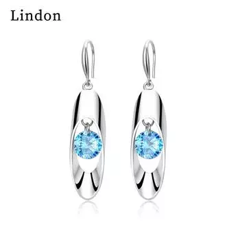 Серьги-капли Lindon из медного сплава с цирконом, серьги-капли для женщин, подарки на свадьбу