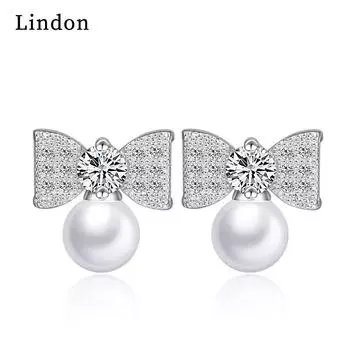 Серьги-капли Lindon из медного сплава с цирконием, серьги-капли для женщин, подарки на свадьбу