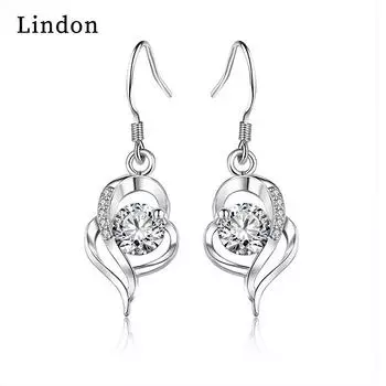 Серьги-капли Lindon из медного сплава с цирконом, серьги-капли для женщин, подарки на свадьбу