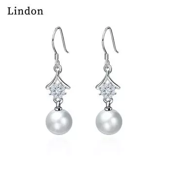 Серьги-капли Lindon из медного сплава с цирконом, серьги-капли для женщин, подарки на свадьбу