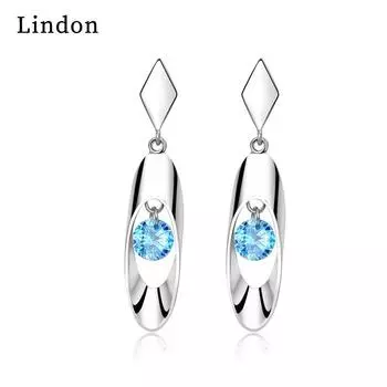 Серьги-капли Lindon из медного сплава с цирконом, серьги-капли для женщин, подарки на свадьбу