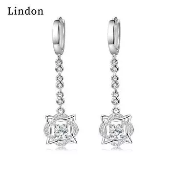 Серьги-капли Lindon из медного сплава с цирконием, серьги-капли для женщин, подарки на свадьбу