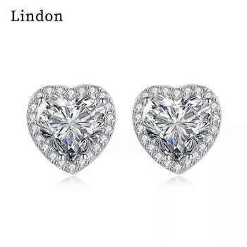 Серьги-капли Lindon из медного сплава с цирконом, серьги-капли для женщин, подарки на свадьбу белый