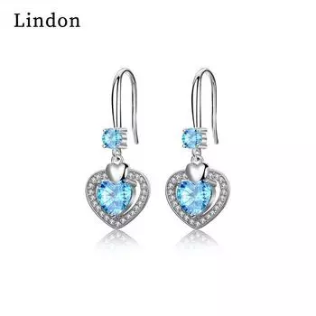 Серьги-капли Lindon из медного сплава с цирконом, серьги-капли для женщин, подарки на свадьбу