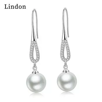 Серьги-капли Lindon из медного сплава с цирконом, серьги-капли для женщин, подарки на свадьбу