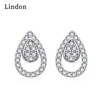 Серьги-капли Lindon из медного сплава с цирконом, серьги-капли для женщин, подарки на свадьбу