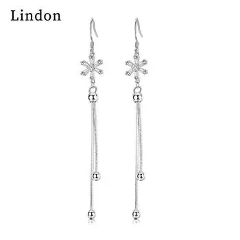 Серьги-капли Lindon из медного сплава с цирконом, серьги-капли для женщин, подарки на свадьбу