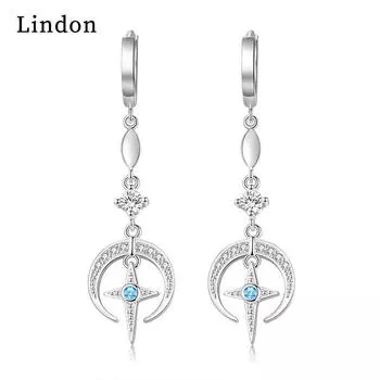 Серьги-капли Lindon из медного сплава с цирконом, серьги-капли для женщин, подарки на свадьбу