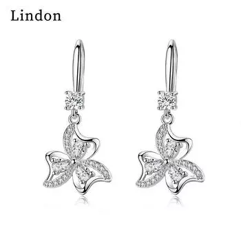 Серьги-капли Lindon из медного сплава с цирконом, серьги-капли для женщин, подарки на свадьбу