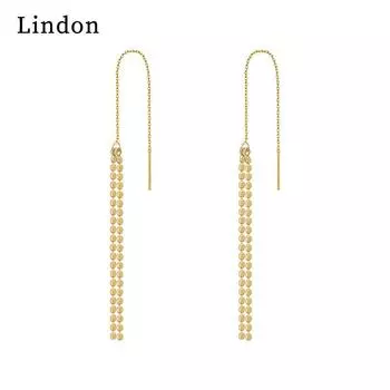 Серьги-капли Lindon из медного сплава с цирконом, серьги-капли для женщин, подарки на свадьбу золотой