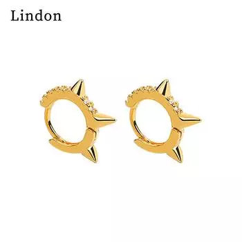 Серьги-капли Lindon из медного сплава с цирконом, серьги-капли для женщин, подарки на свадьбу серебряный